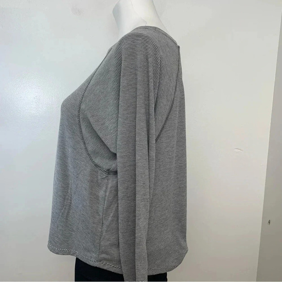 Calvin Klein Performance Blouse Top Woman 1X Stripe Raglan Long Sleeve Quick Dry - Picture 3 of 10